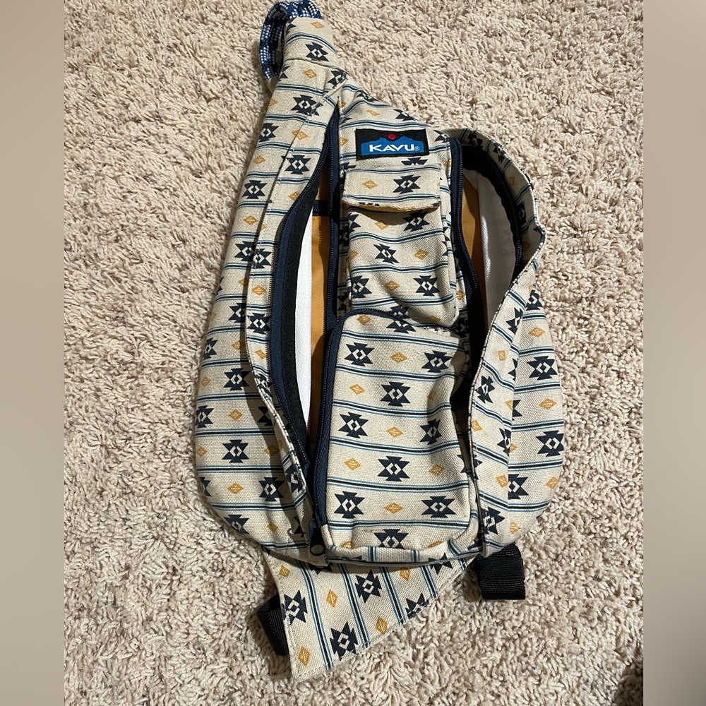 Used condition. Still in great condition. It has a few marks on the front.